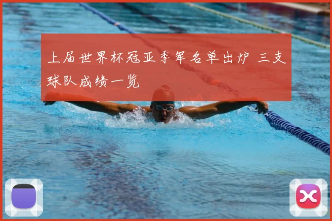 上届世界杯冠亚季军名单出炉 三支球队成绩一览